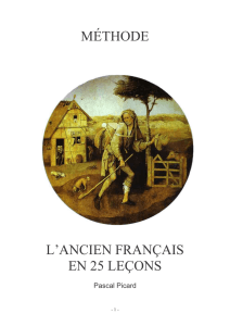 MÉTHODE L`ANCIEN FRANÇAIS EN 25 LEÇONS
