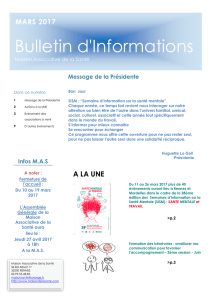 Bulletin d`Informations - Maison Associative de la Santé
