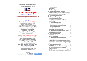 AVC ischémique - Congrex Switzerland