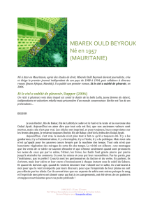 Mbarek Ould BEYROUK, Et le ciel a oublié de - Franc