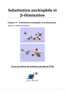 Substitution nucléophile et β-élimination