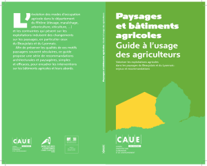 Paysages et bâtiments agricoles Guide à l`usage des