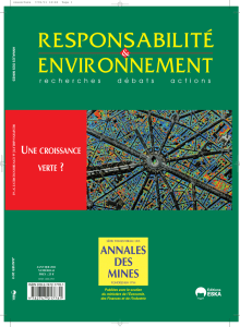 Responsabilité et Environnement - janvier 2011