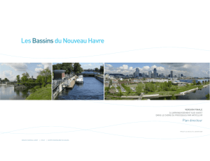 Plan directeur – Les Bassins du Nouveau Havre