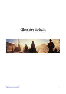 Glossaire tibétain