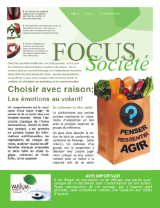 Focus Société Vol. 1 - No 2 - le psycho-socio