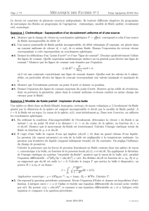 Devoir de mecanique des fluides 2010-2011