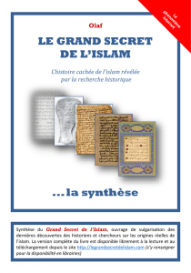 Le grand secret de I`islam. Synthèse version complete