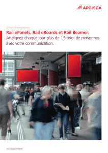 Rail ePanels, Rail eBoards et Rail Beamer. Atteignez chaque