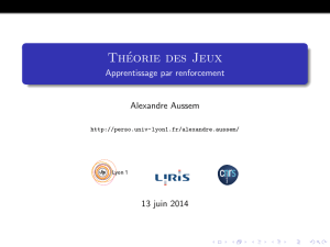 Apprentissage par renforcement