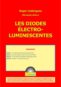 Les diodes luminescences