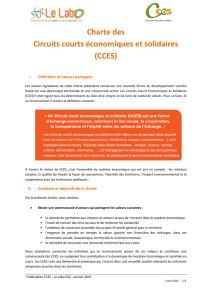 Charte des Circuits courts économiques et solidaires (CCES)