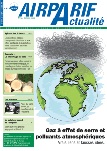 Gaz à effet de serre et polluants atmosphériques