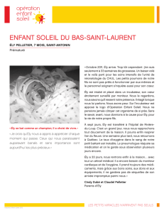 ENfANt SOLEIL Du BAS-SAINt-LAurENt