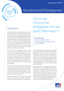 Macrodev n° 21 | Où en est l`économie sénégalaise trois ans