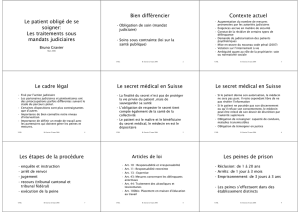 Le patient obligé de se soigner: Les traitements sous mandats