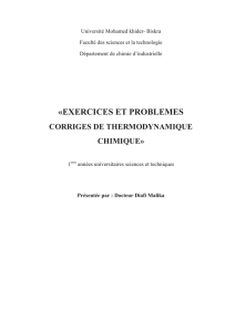 exercices et problemes corriges de thermodynamique chimique
