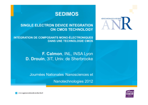 SEDIMOS SINGLE ELECTRON DEVICE INTEGRATION ON CMOS