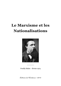 Le Marxisme et les Nationalisations