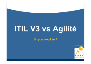 ITIL vs Agilité