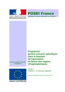 Programme POSEI France consolidé portant mesures