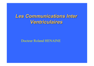 Les Communications Inter Ventriculaires