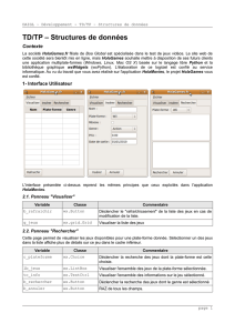 TD/TP – Structures de données