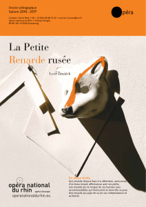 La Petite Renarde rusée - Opéra national du Rhin