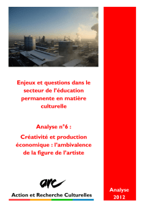 lire l`analyse au format pdf - Action et Recherche Culturelles