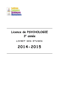 Licence Psychologie L3 2014/15 Fichier