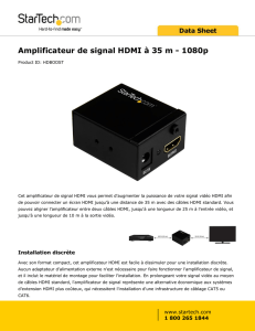 Amplificateur de signal HDMI à 35 m - 1080p
