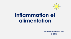 Inflammation et alimentation - Conférences Suzanne Malenfant