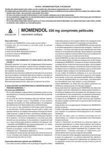 MOMENDOL 220 mg comprimés pelliculés - Angelini
