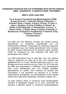 SMD - Groupe Français des Myélodysplasies