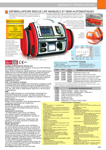 défibrillateurs rescue life manuels et semi-automatiques