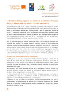 communiqué de presse La Fondation Orange apporte son soutien à