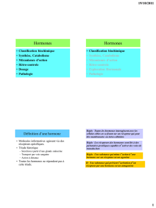Hormones Hormones - L2 Bichat 2011-2012