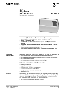 3623 Régulateur pour terminaux RCE93.1