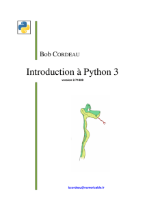 Introduction à Python 3 - Département Informatique