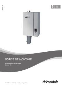 Condair RS Notice de Montage