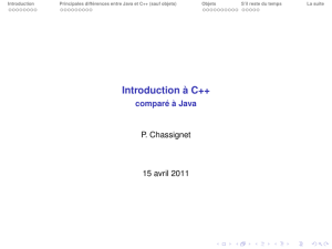 Introduction à C++