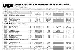 CHAMP : Métiers de l - Université Rennes 2