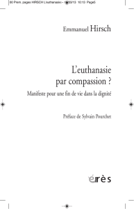 L`euthanasie par compassion ?