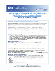 Guide pour le diagnostic clinique différentiel des