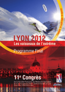 Programme congrès Lyon 2012