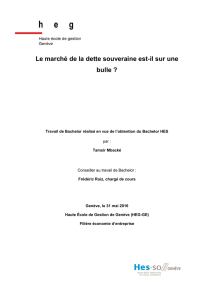 Le marché de la dette souveraine est‐il sur une bulle ?