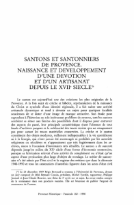 Santons et santonniers de Provence. Naissance et développement