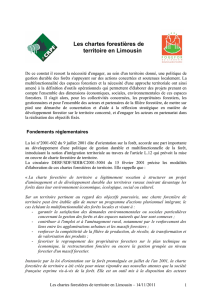 Les chartes forestières de territoire en Limousin