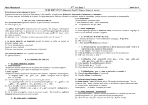 FICHE BREVET N°17 (16 pour les 3èmes7) : Types et formes de