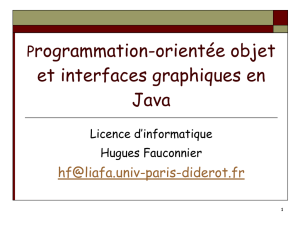 Programmation-orientée objet et interfaces graphiques en Java